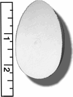 High Density Smoothfoam 2 1/2" HALF CHICK EGG -CASE OF 1000 pcs** THIS IS NOT A STOCK ITEM, 2-3 WEEK PRODUCTION***
