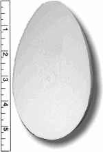 High Density Smoothfoam 5 1/2" HALF EGG -CASE OF 1000 pcs ** THIS IS NOT A STOCK ITEM, 2-3 WEEK PRODUCTION***