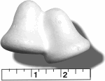High Density Smoothfoam 3 1/4" L x 1 5/8" W x 2" H DOUBLE BELL -CASE OF 1000 pcs
