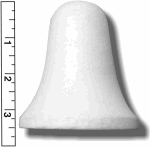 High Density Smoothfoam 3 1/4" Diam. x 3 11/16" H  WEDDING BELL -CASE OF 1000 pcs** THIS IS NOT A STOCK ITEM, 2-3 WEEK PRODUCTION***